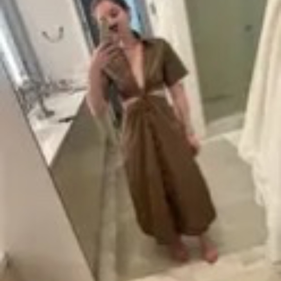 ALC Rent the Runway Georgia green shirtdress sz 2 $450 - Picture 10 of 13